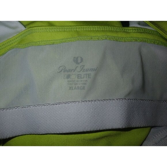 Pearl Izumi Elite Tank Top Running Shirt Women XL Green Black w/bra Keyhole - Picture 5 of 5